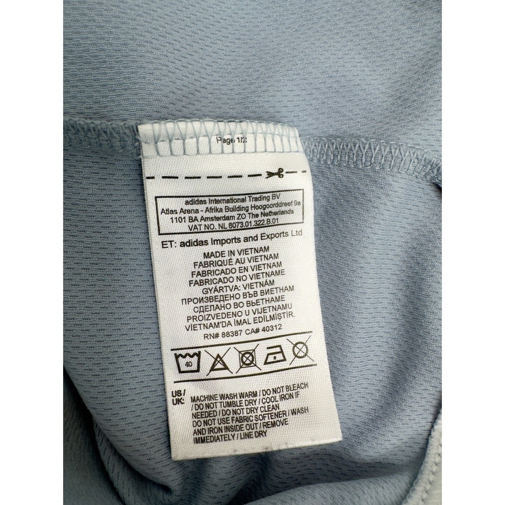 Adidas ClimaLite Athletic T-Shirt Jersey Activewear‎ Number 15 Gray - Picture 8 of 13